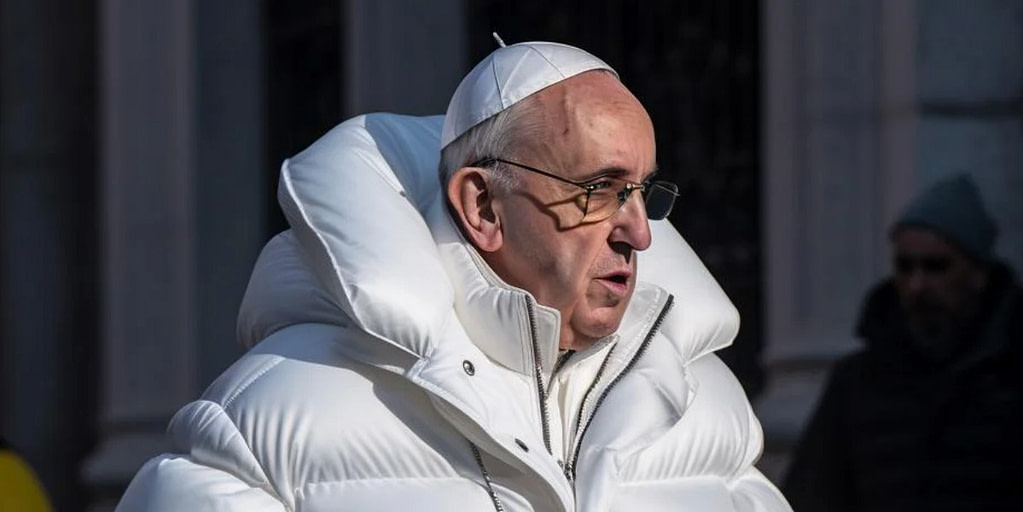Puffer coat pope is fake, but the AI art’s impact is real - Credit: Polygon
