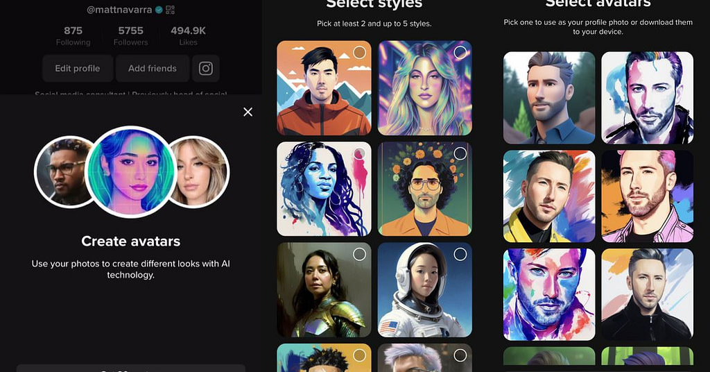 Leak: TikTok is launching generative AI Avatars And Here’s What They Look Like - Credit: The Verge