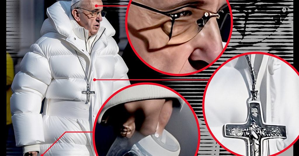 How To Spot An AI-Generated Image Like The 'Balenciaga Pope' - Credit: TIME