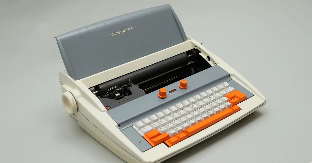 "AI Generates Text with the Ghostwriter Typewriter" - Credit: Engadget