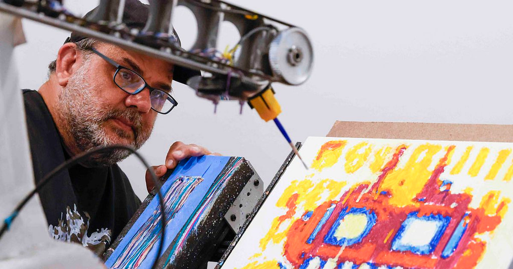 "Exploring the Possibilities of AI Art: Reflections from a Fort Worth Artist Working with Painting Robots" - Credit: The Dallas Morning News