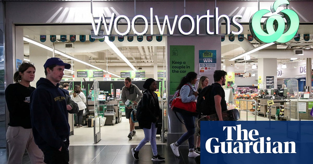 Woolworths Introduces AI Self-Checkout Technology That Draws Criticism for Viewing Customers as Suspects - Credit: The Guardian
