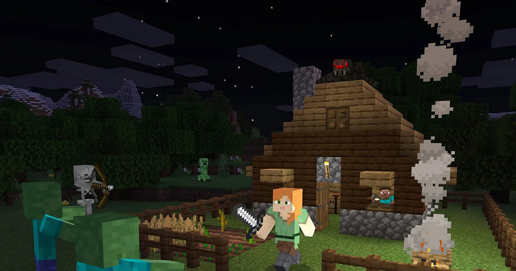 AI-Powered 'Minecraft' Demo Reportedly Lets You Sit Back and Watch - Credit: Engadget