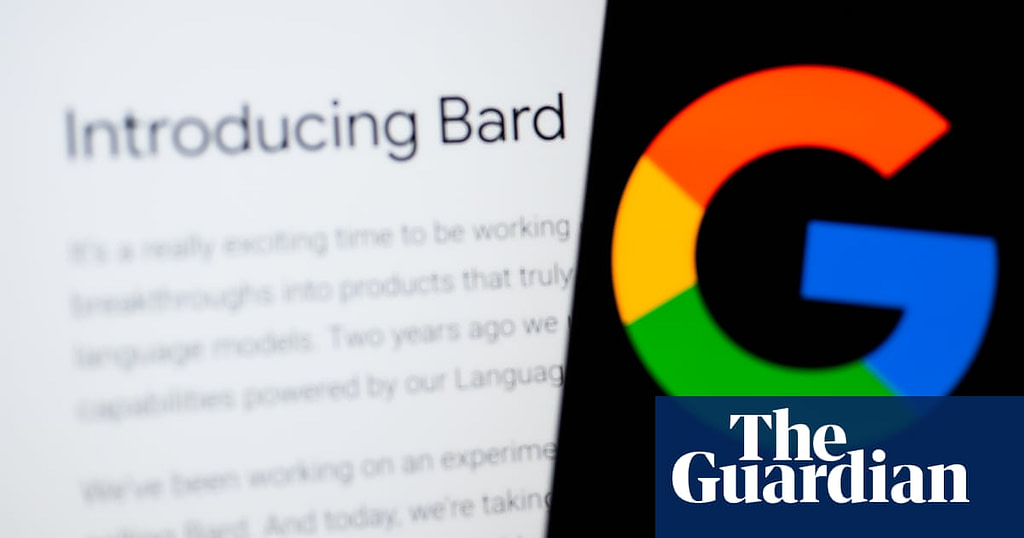 Google AI Chatbot Malfunction Causes Stock Price Crash in Competition with Microsoft - Credit: The Guardian