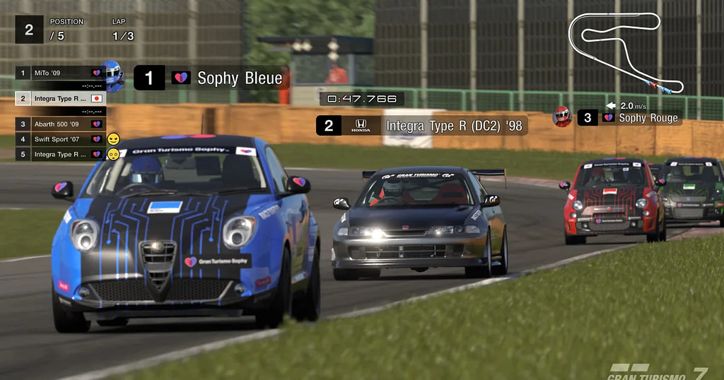"Race Against Sony's AI Champion in 'Gran Turismo 7' the Morning After" - Credit: Engadget