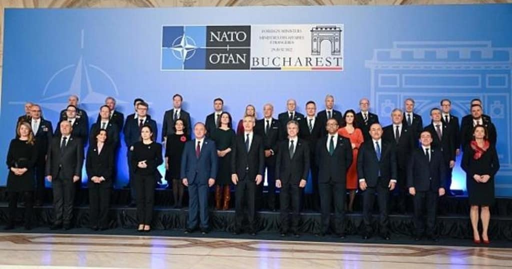 NATO member nations reaffirm Ukraine will eventually join alliance