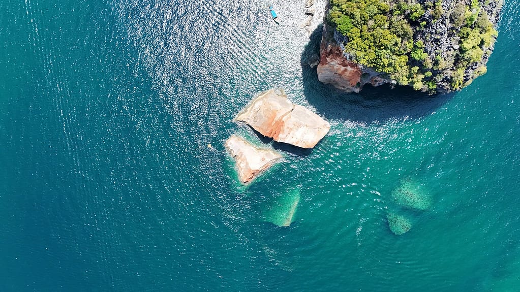 Vista aérea de Koh Mae Urai, Krabi