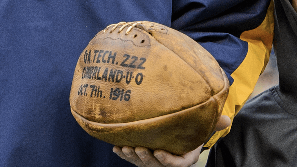 On this day in history, Oct. 7, 1916, Georgia Tech football beats Cumberland 222-0
