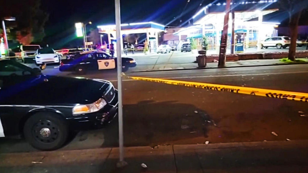 Shootout at Oakland gas station kills 1, wounds 7