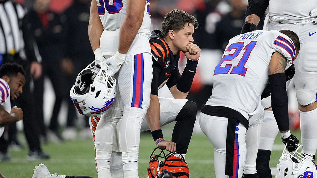 Bengals QB Joe Burrow on moments following Damar Hamlin collapse: ‘Nobody wanted to continue to play the game’