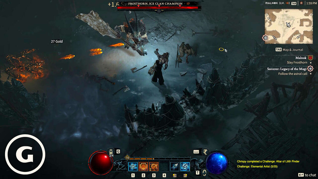 Diablo 4 Stronghold Sorcerer Gameplay (Beta)