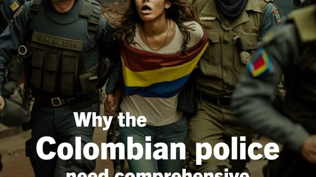 Amnesty Uses Warped, AI-Generated Images To Portray Police Brutality In Colombia - Credit: Vice
