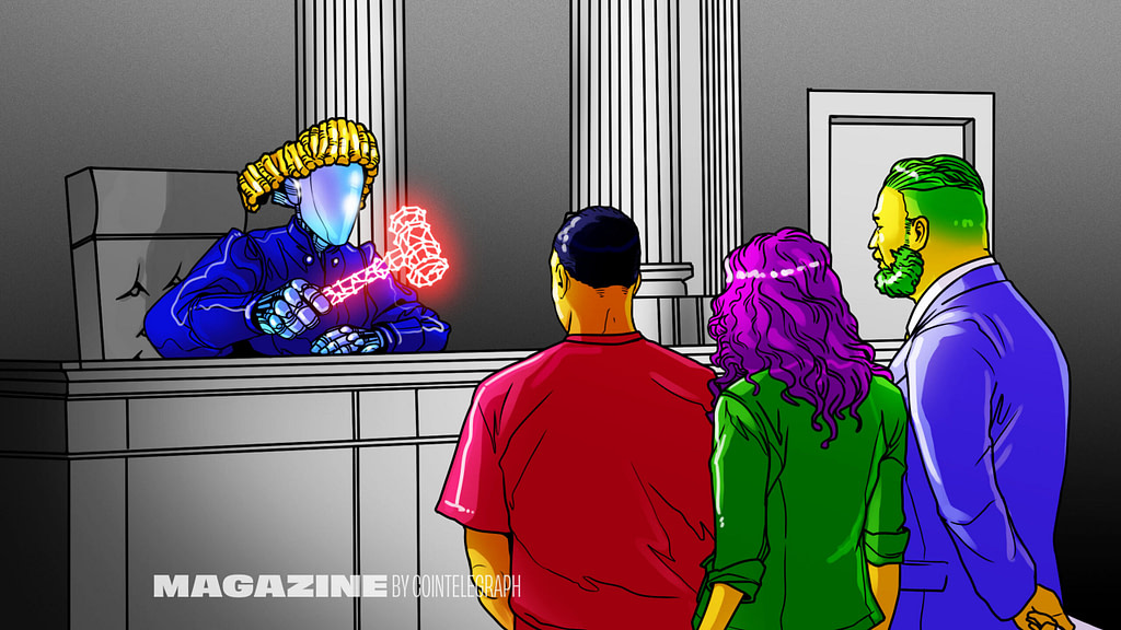 Rise of the Robot Judge: How AI and Blockchain Will Transform the Courtroom - Credit: Cointelegraph