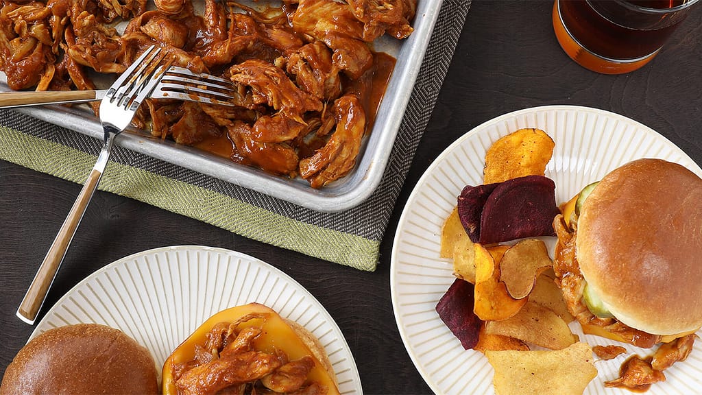 Pressure-cooker bourbon BBQ pulled chicken sandwiches: Try the recipe