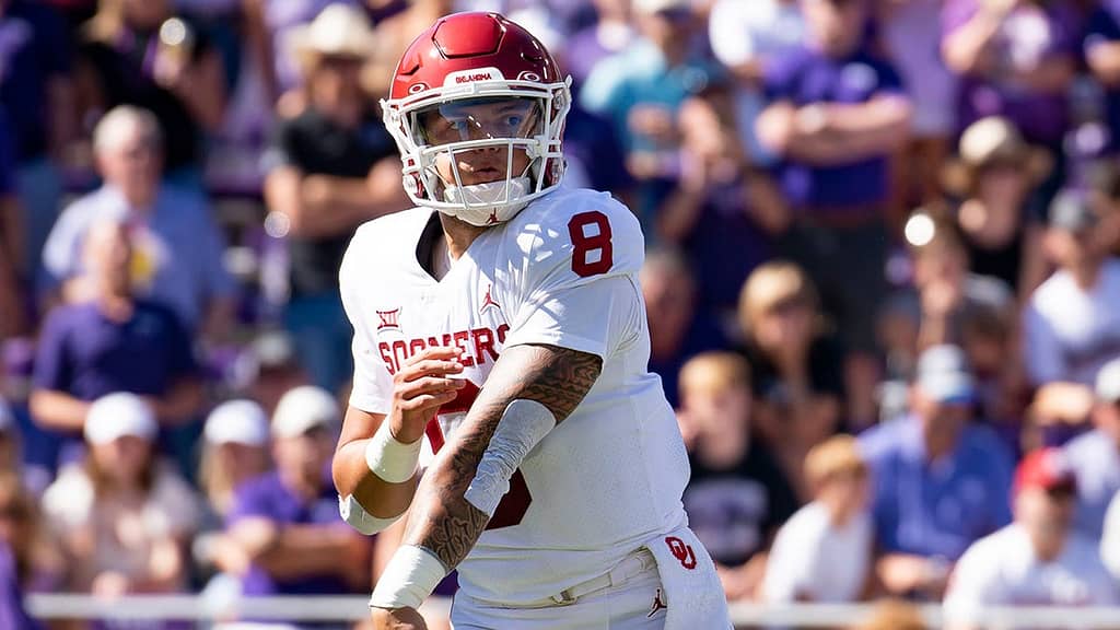Oklahoma quarterback Dillon Gabriel exits game after hit to head while sliding