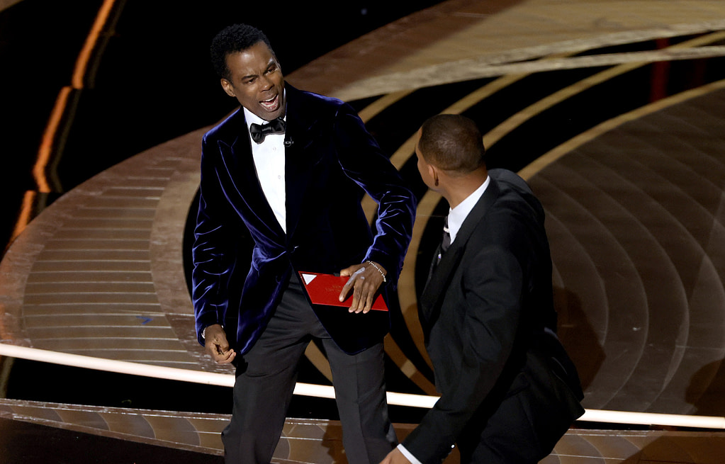 AI Recreates Chris Rock's View Of Will Smith Oscar Slap - Credit: NME