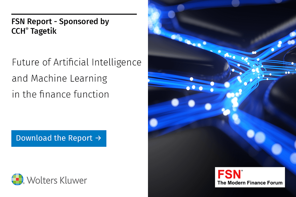 FSN Report: Future Of Artificial Intelligence And Machine Learning In The Finance Function - Credit: Wolters Kluwer