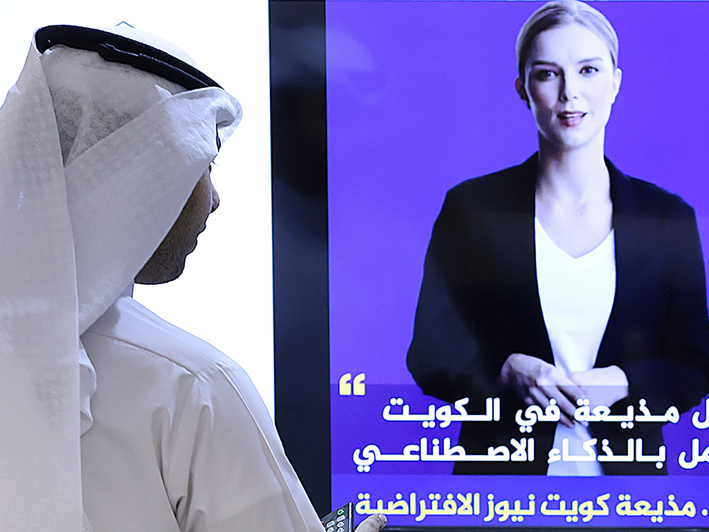 AI-generated news presenter appears in Kuwait - Credit: Al Jazeera
