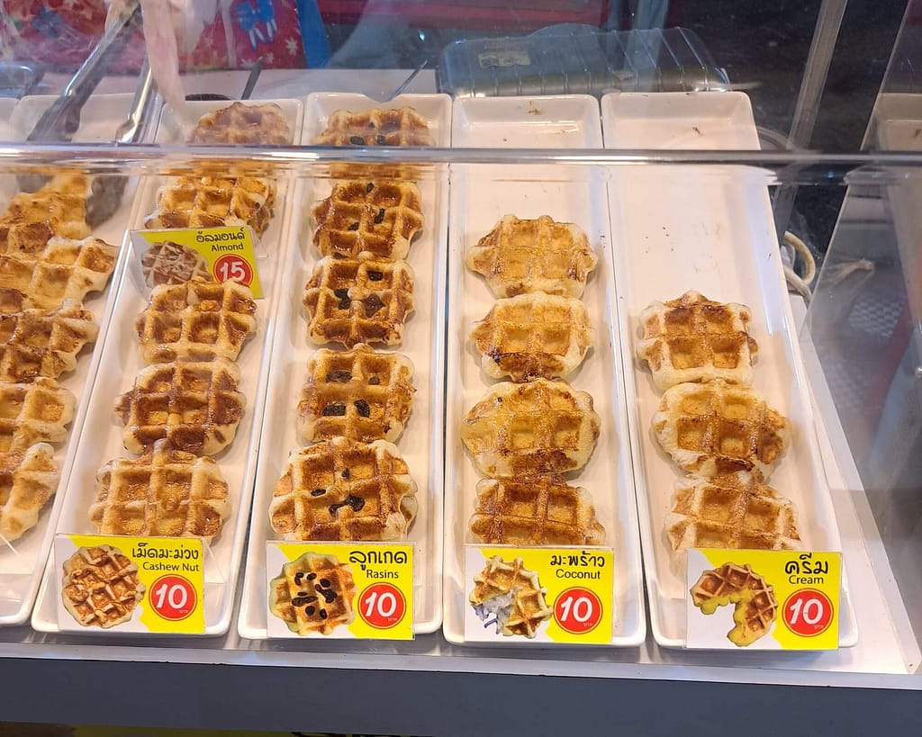Gofres del mercado nocturno de Krabi