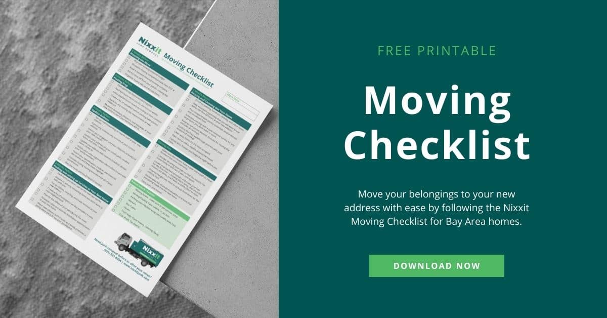 The Nixxit Moving Checklist for Bay Area Homes + Free Printable Moving Kit 7 Moving Checklist Printable