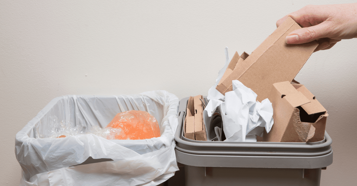 How Do House Cleanouts Work? 5 Tips To Keep in Mind 5 Person putting rubbish in recycling bin