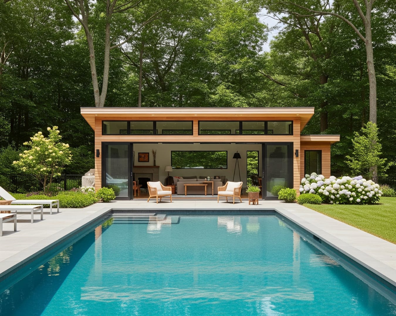 Modern Pool House Accessory Dwelling Unit