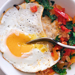 Savory Oatmeal Breakfast: A savory spin on your morning oats! #healthybreakfast #savorybreakfast | www.jillzguerin.com