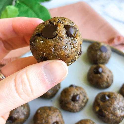 5 Ingredient Energy Snack Balls: A nourishing, wholesome snack filled with healthy fats, protein, and fiber! #healthysnack #nobakerecipe | www.jillzguerin.com