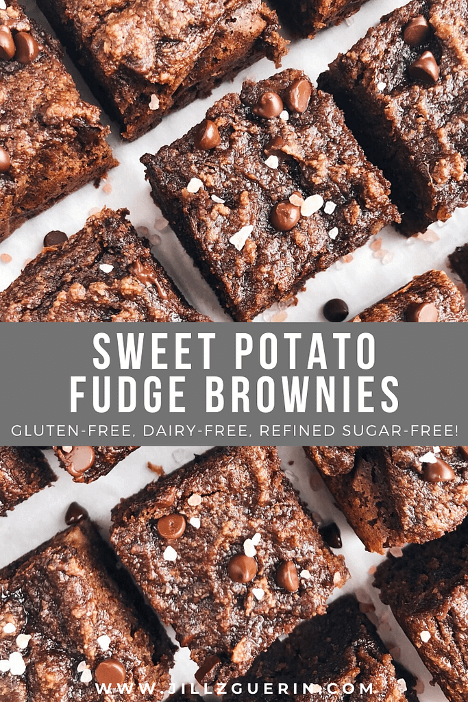 Sweet Potato Fudge Brownies: So fudgey, so MOIST, so delicious, and made with clean ingredients! #healthydessert #glutenfreedessert | www.jillzguerin.com