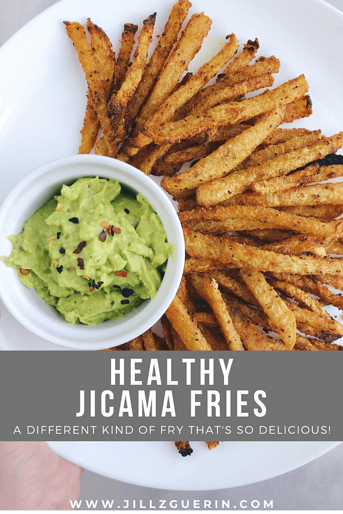 Healthy Jicama Fries: a unique and healthy spin on traditional fries. #healthyfries #jicama | www.jillzguerin.com