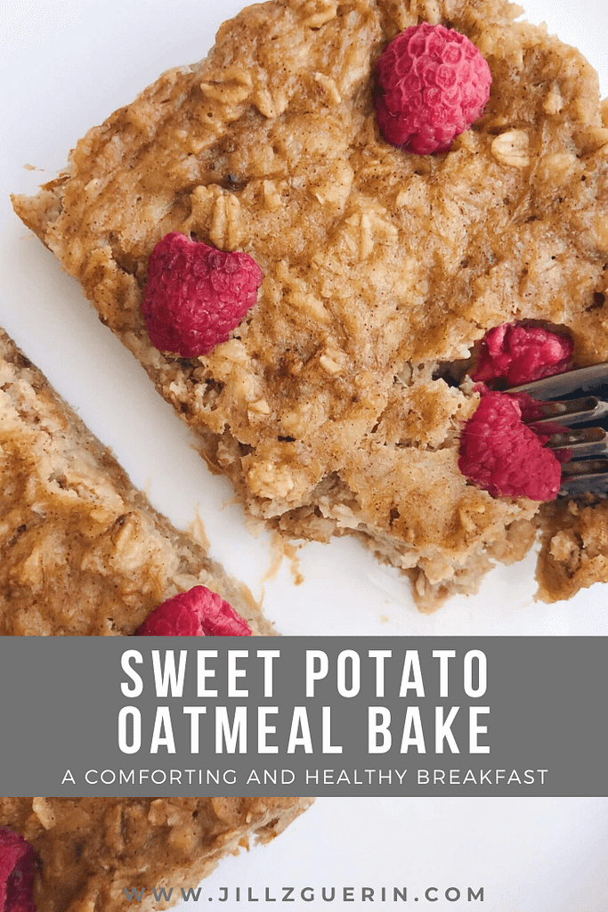 Sweet Potato Oatmeal Bake: So perfect when you want a warm and comforting, healthy breakfast. #healthybreakfast #healthyrecipe | www.jillzguerin.com