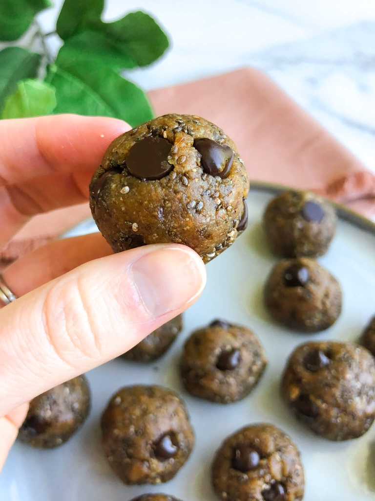 5 Ingredient Energy Snack Balls: A nourishing, wholesome snack filled with healthy fats, protein, and fiber! #healthysnack #nobakerecipe | www.jillzguerin.com