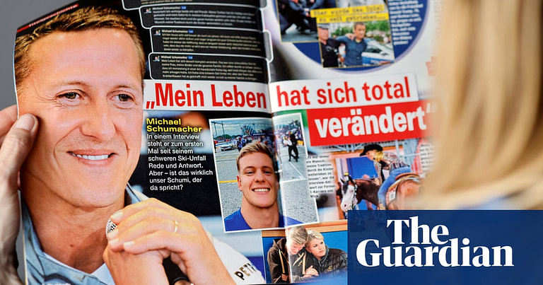 Magazine Editor Sacked Over AI-Generated Michael Schumacher Interview - Credit: The Guardian