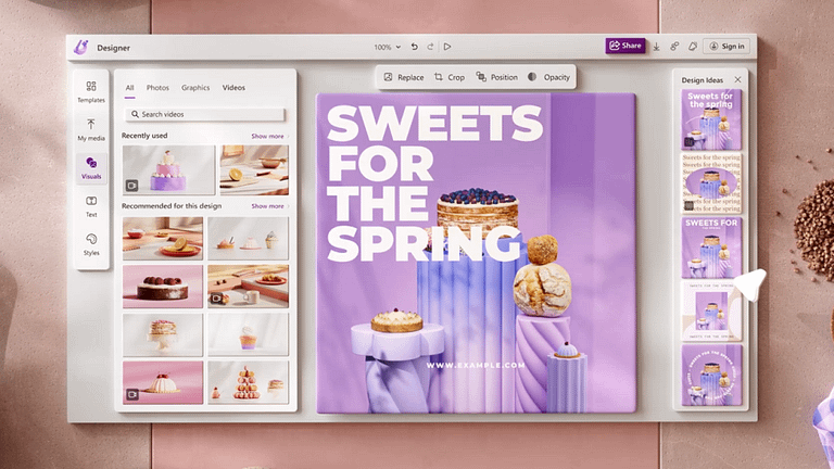 Microsoft Designer: Get inspired with new AI features - Credit: Microsoft