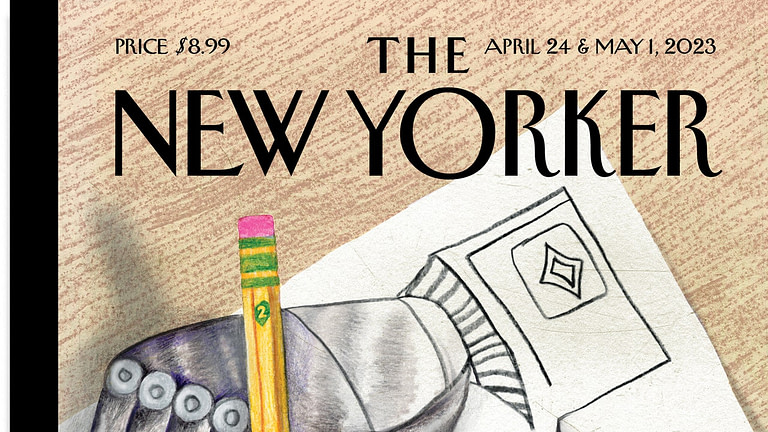 JooHee Yoon’s “Drawing Hands with A.I.(After M C Escher)” - Credit: New Yorker
