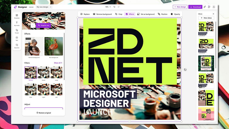 Microsoft Designer brings AI-powered graphic design to the masses - Credit: ZDNet