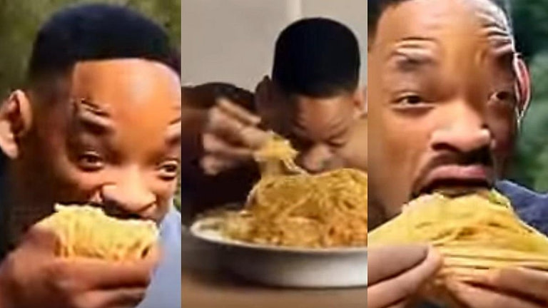 Pack It Up Researchers: Here's AI Will Smith Eating Spaghetti - Credit: AV Club