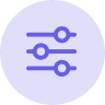 purple icon, app management tool