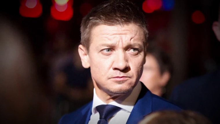 Actor Jeremy Renner says he broke more than 30 bones in snowplow accident
