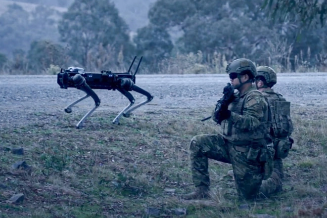 "Soldiers Control Combat AI 'Robodogs' with Telepathic Commands" - Credit: New York Post