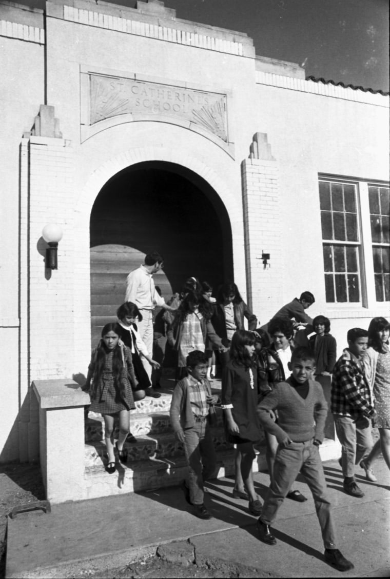Student walkout in Crystal City, Texas on Dec. 20, 1969. San Antonio Express-News Photograph Collection/UTSA Special Collections
