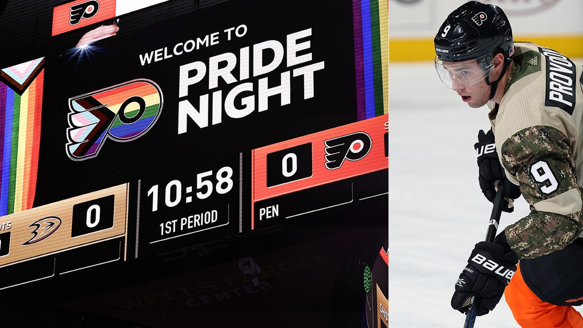ESPN writer calls out Flyers player for wearing jersey to support military but skipping LGBTQ sweater
