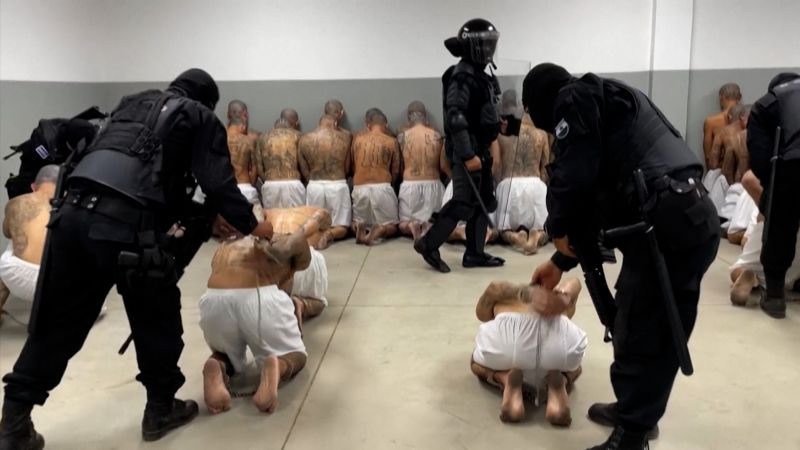 See shocking footage from El Salvador&#8217;s new mega-prison