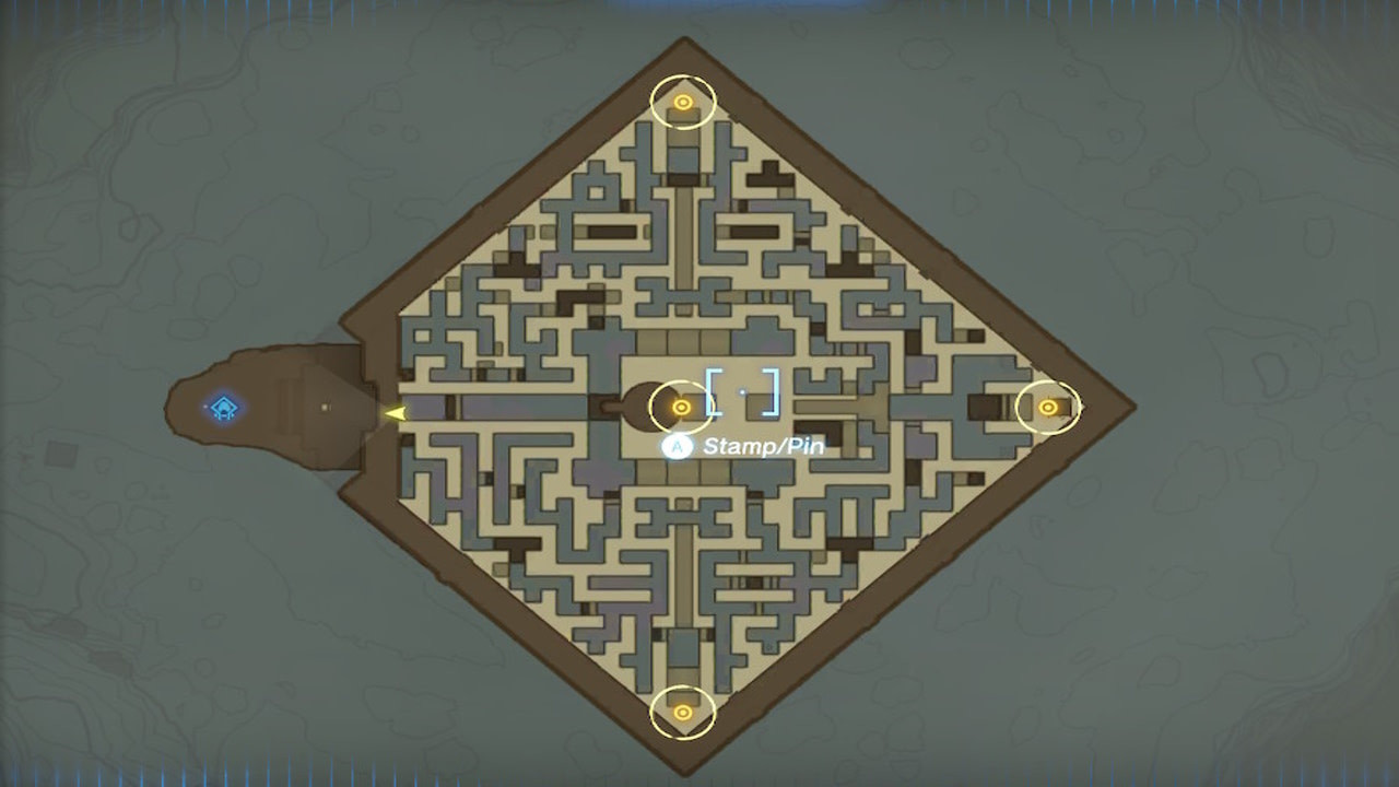 North Lomei Sky Labyrinth terminals map
