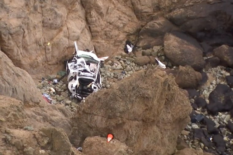 Tesla driver who plunged his family off California cliff did so on purpose, officials say