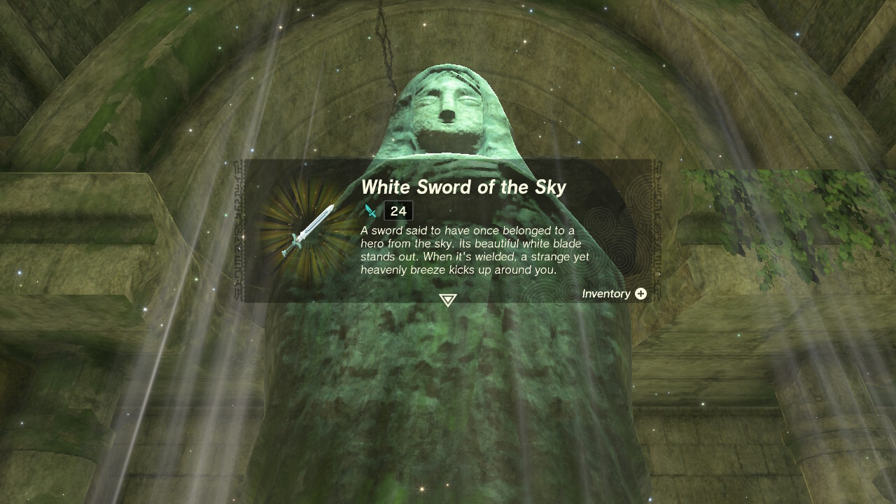 The White Sword of the Sky reward