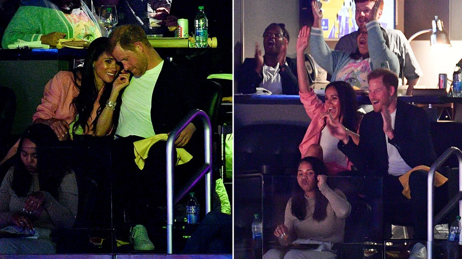 Prince Harry and Meghan Markle cozy up for date night in rare appearance ahead of King Charles’ coronation
