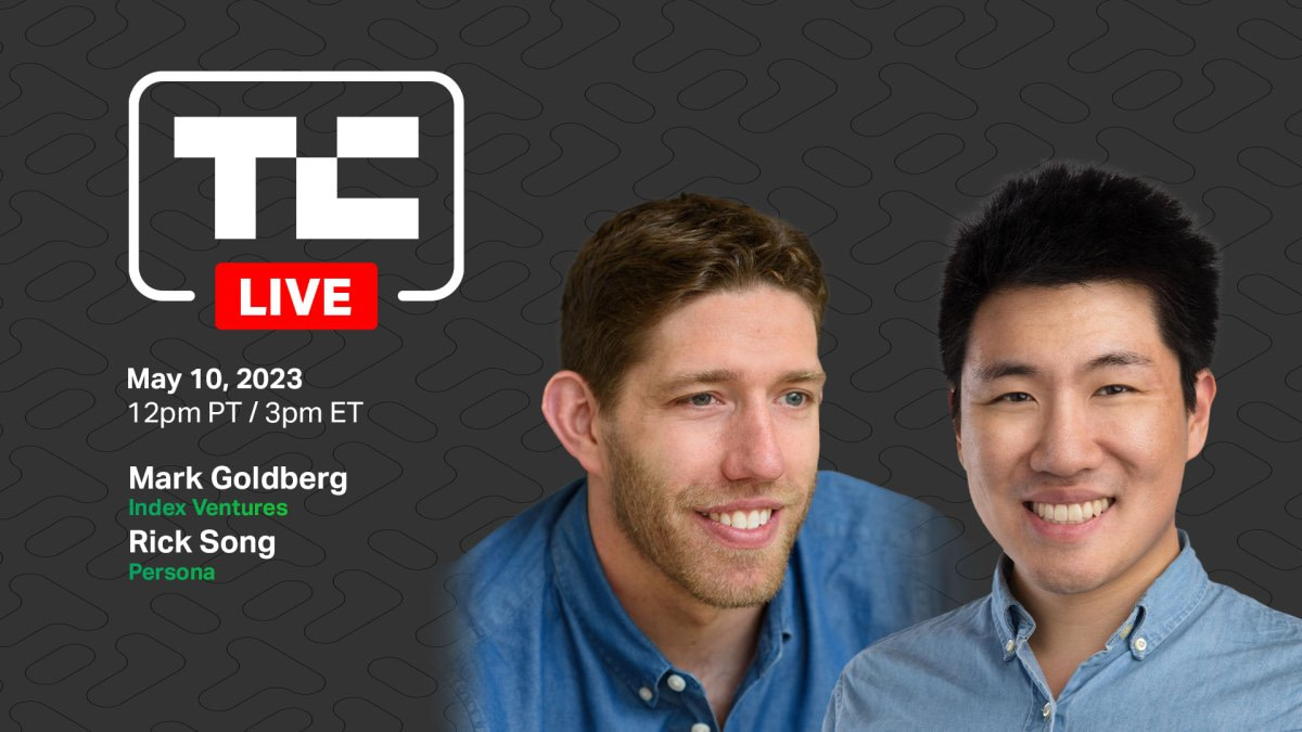 Last call to register for today’s filming of TechCrunch Live with Persona and Index Ventures
