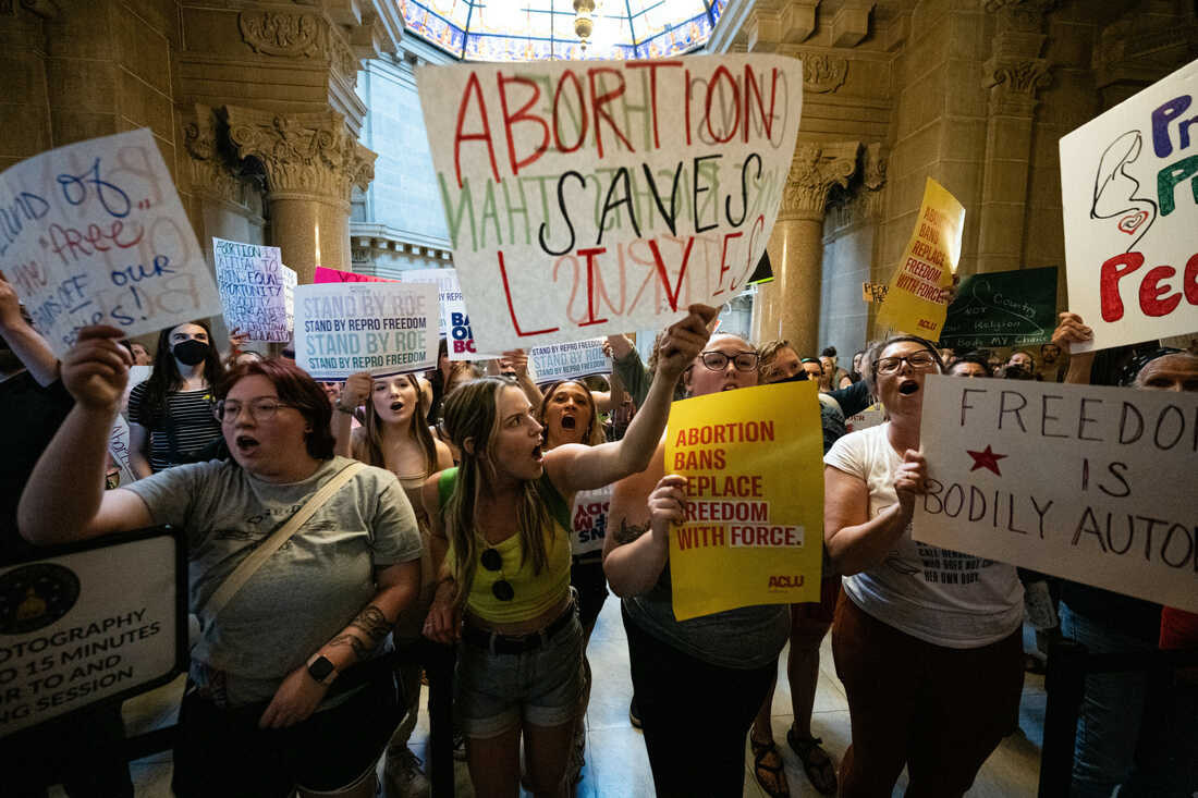 Most Americans say overturning Roe was politically motivated, NPR/Ipsos poll finds