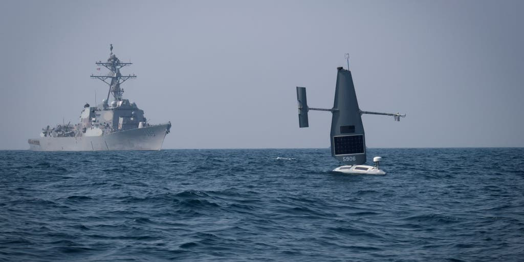 US Navy To Use Unmanned , AI - Driven Ships To Counter Smuggling , Illegal Fishing - Credit: Fox Business
